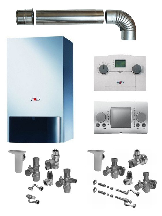 Wolf 18 kW GasKombitherme CGU2K raumluftabhängig