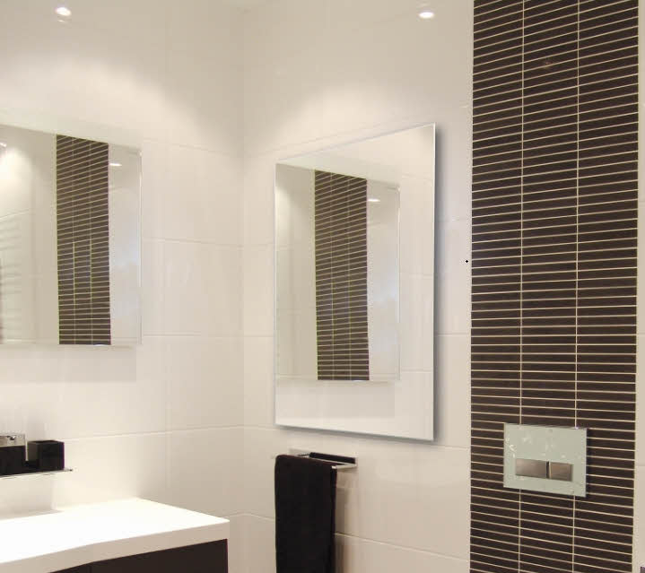 Infrarotheizung Spiegel 1050 Watt Maße 60 x 120 cm Glaspaneele Spiegel